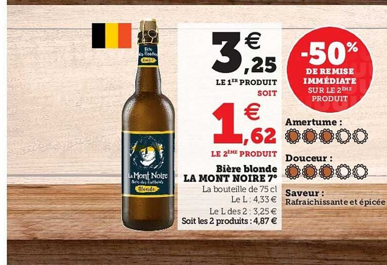 bière blonde la mont noire 7°