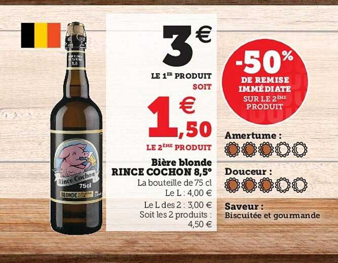 bière blonde rince cochon 8,5°