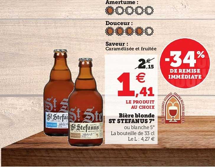 bière blonde st stefanus 7°