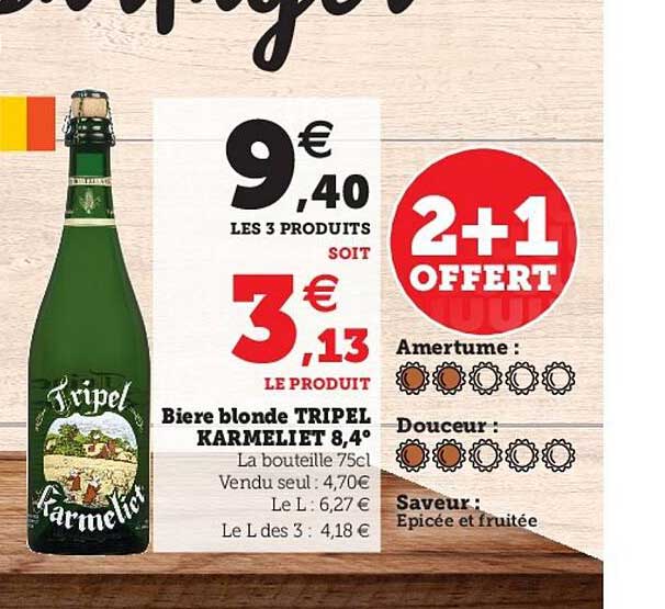 bière blonde tripel karmeliet 8,4°