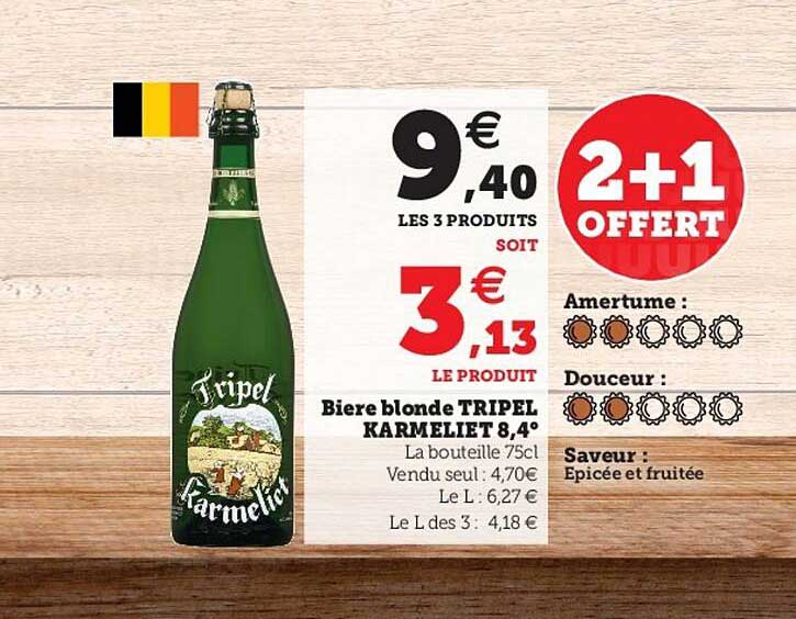 bière blonde tripel karmeliet 8,4°