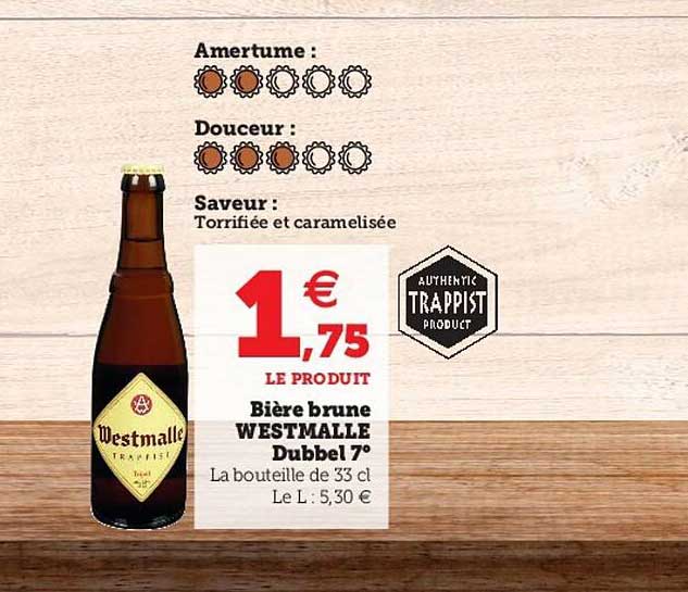 bière brune westmalle dubbel 7°