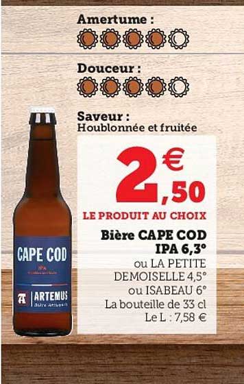 Bière Cape Cod Ipa 6,3°