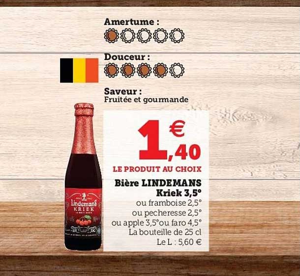 bière lindemans kriek 3,5°