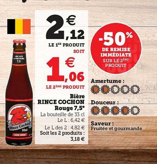 bière rince cochon rouge 7,5°