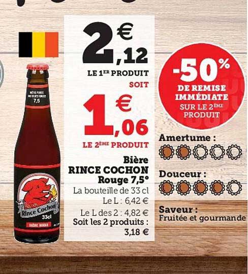 Bière Rince Cochon Rouge 7,5°