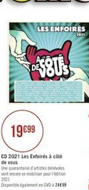cd 2021 les enfoirés à côté de vous