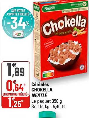 Céréales Chokella Nestlé