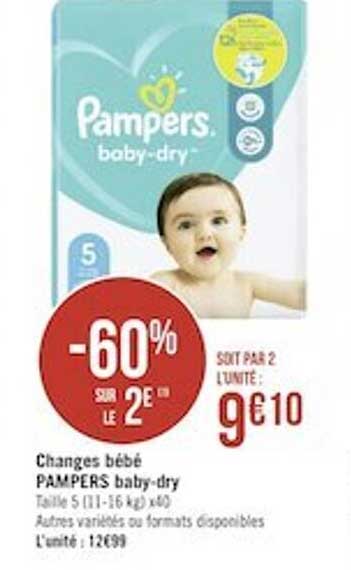 changes bébé pampers baby-dry