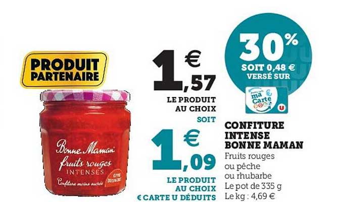 confiture intense bonne maman