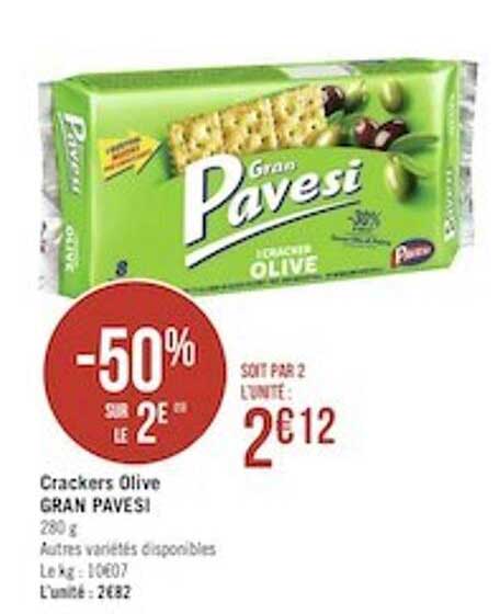 crackers olive gran pavesi