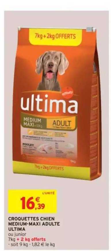 Croquettes Chien Medium-maxi Adulte Ultima