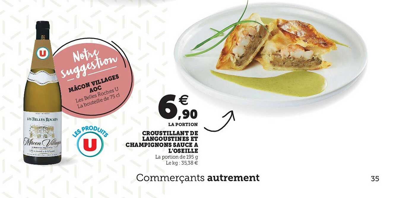 Croustillant De Langoustines Et Champignons Sauce à L'oseille