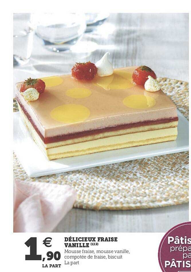 délicieux fraise vanille