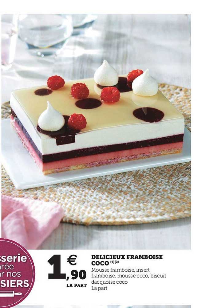 délicieux framboise coco