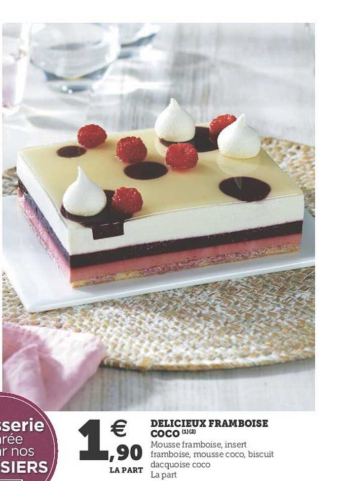 délicieux framboise coco