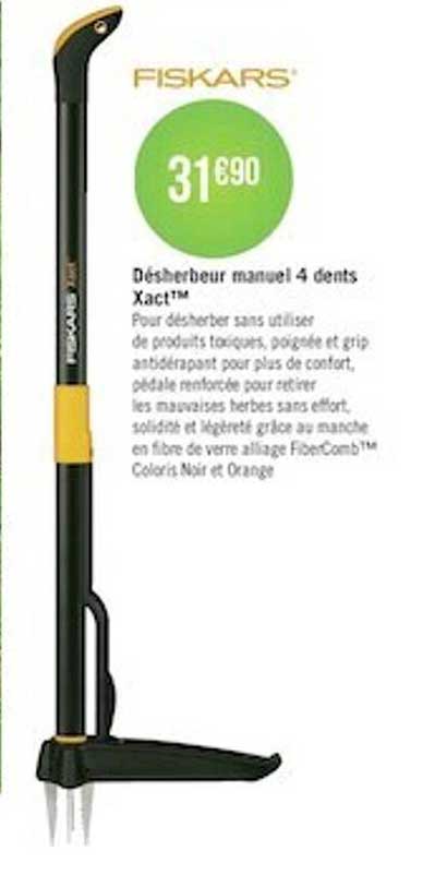 désherbeur manuel 4 dents fiskars
