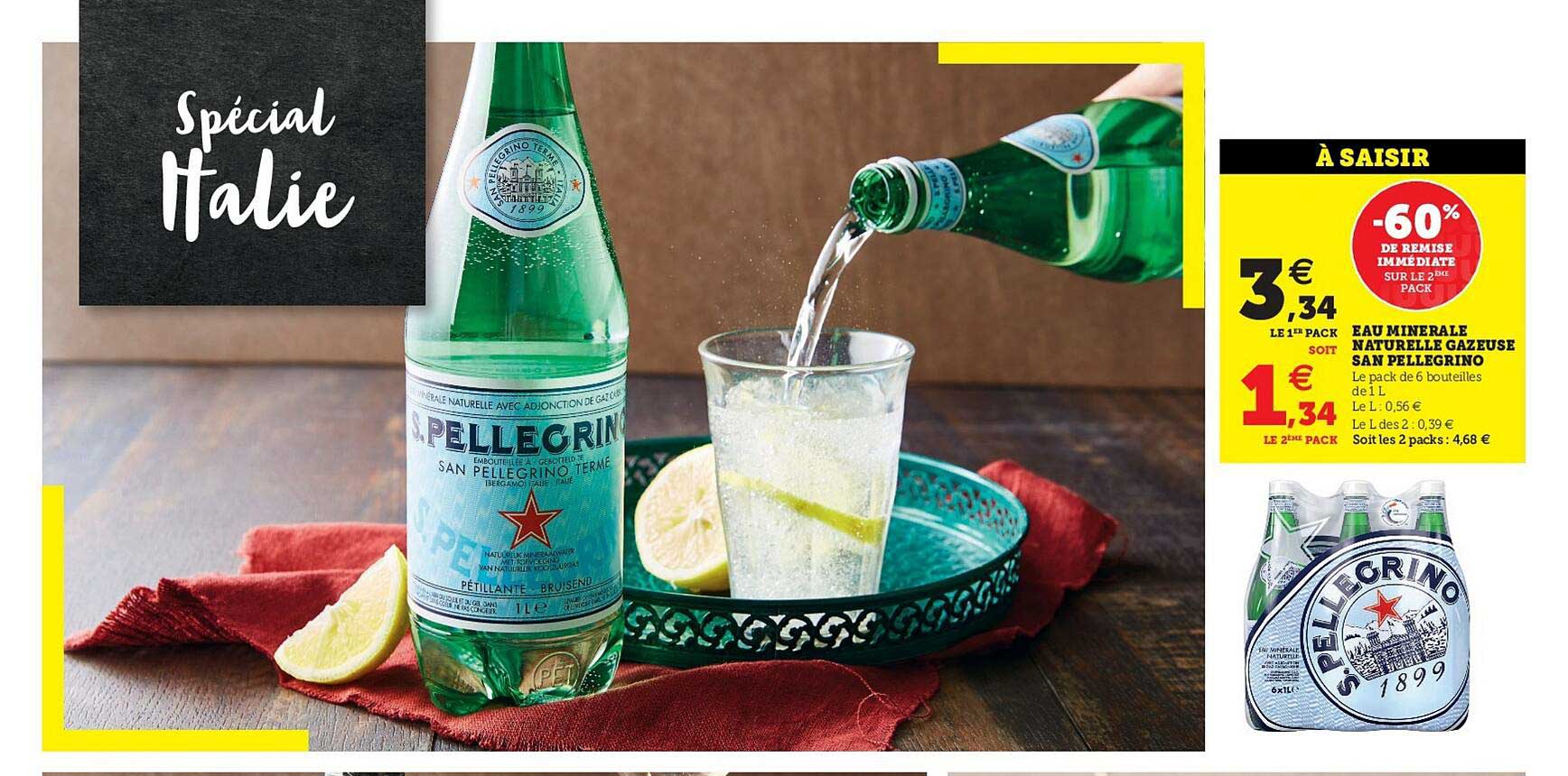 eau minérale naturelle gazeuse san pellegrino