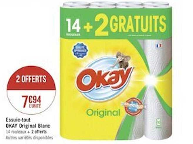 essuie-tout okay original blanc