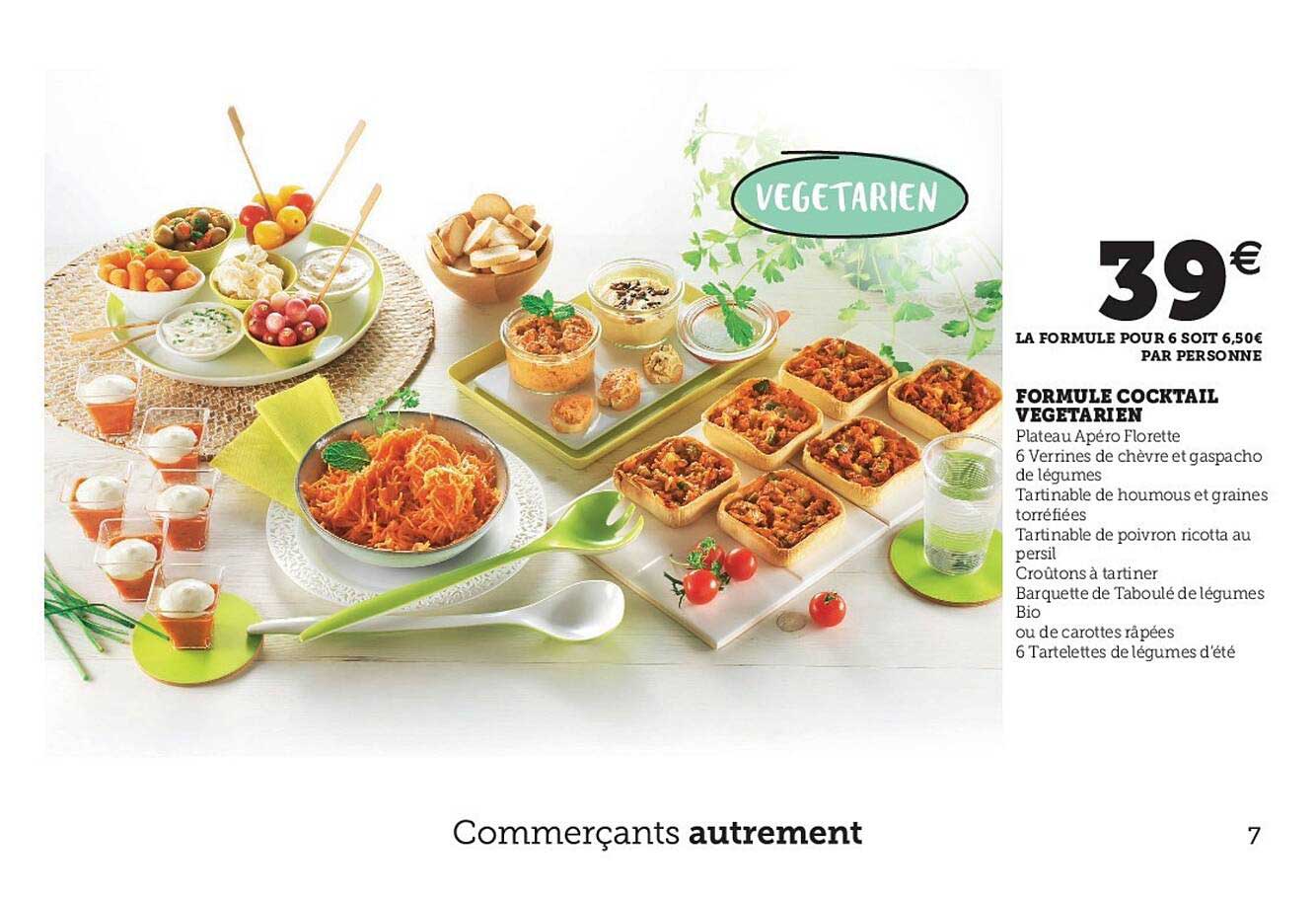 Formule Cocktail Végétarien