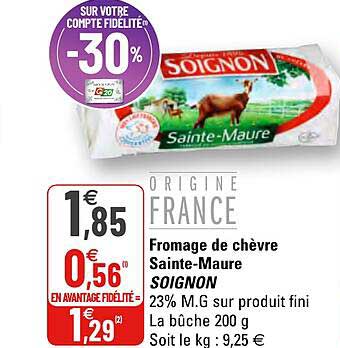 Fromage De Chèvre Sainte-maure Soignon