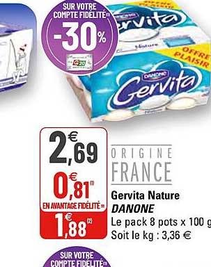 Gervita Nature Danone