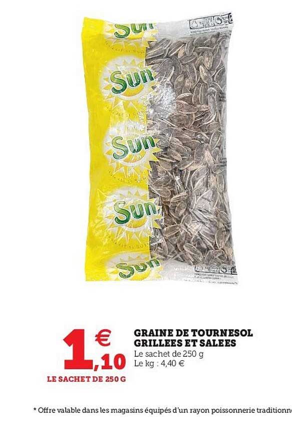 graine de tournesol grillées et salées sun