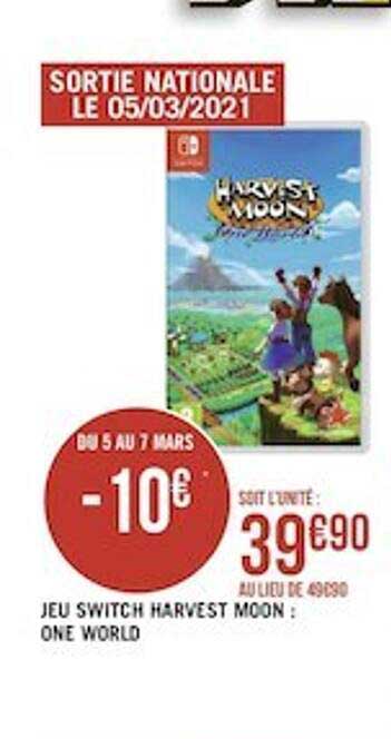 jeu switch harvest moon : one world