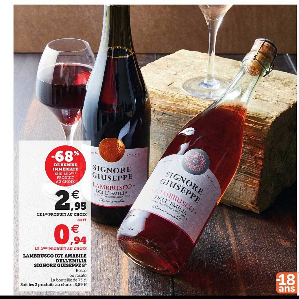 lambrusco igt amabile dell'emilia signore guiseppe 8°