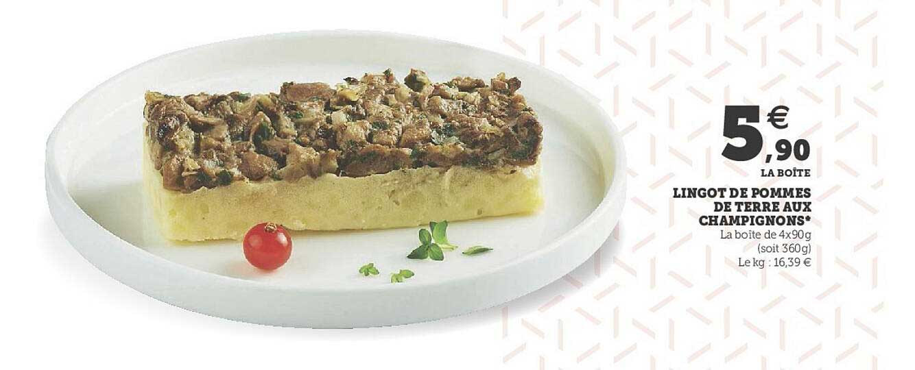 lingot de pommes de terre aux champignons