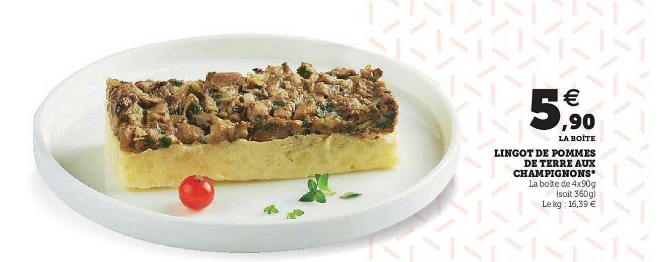 lingot de pommes de terre aux champignons