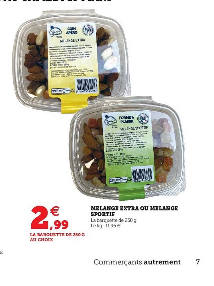 mélange extra ou mélange sportif