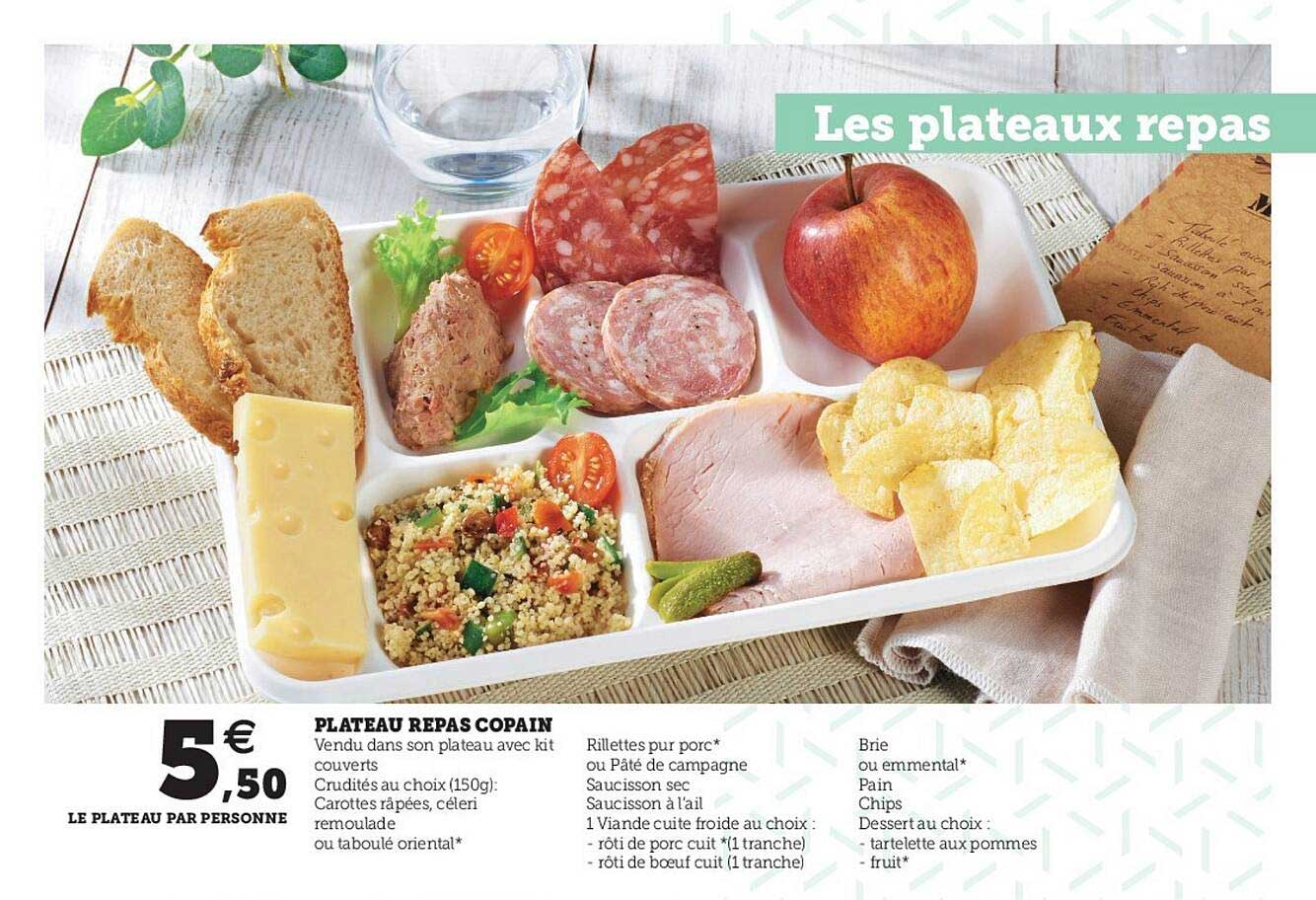 plateau repas copain
