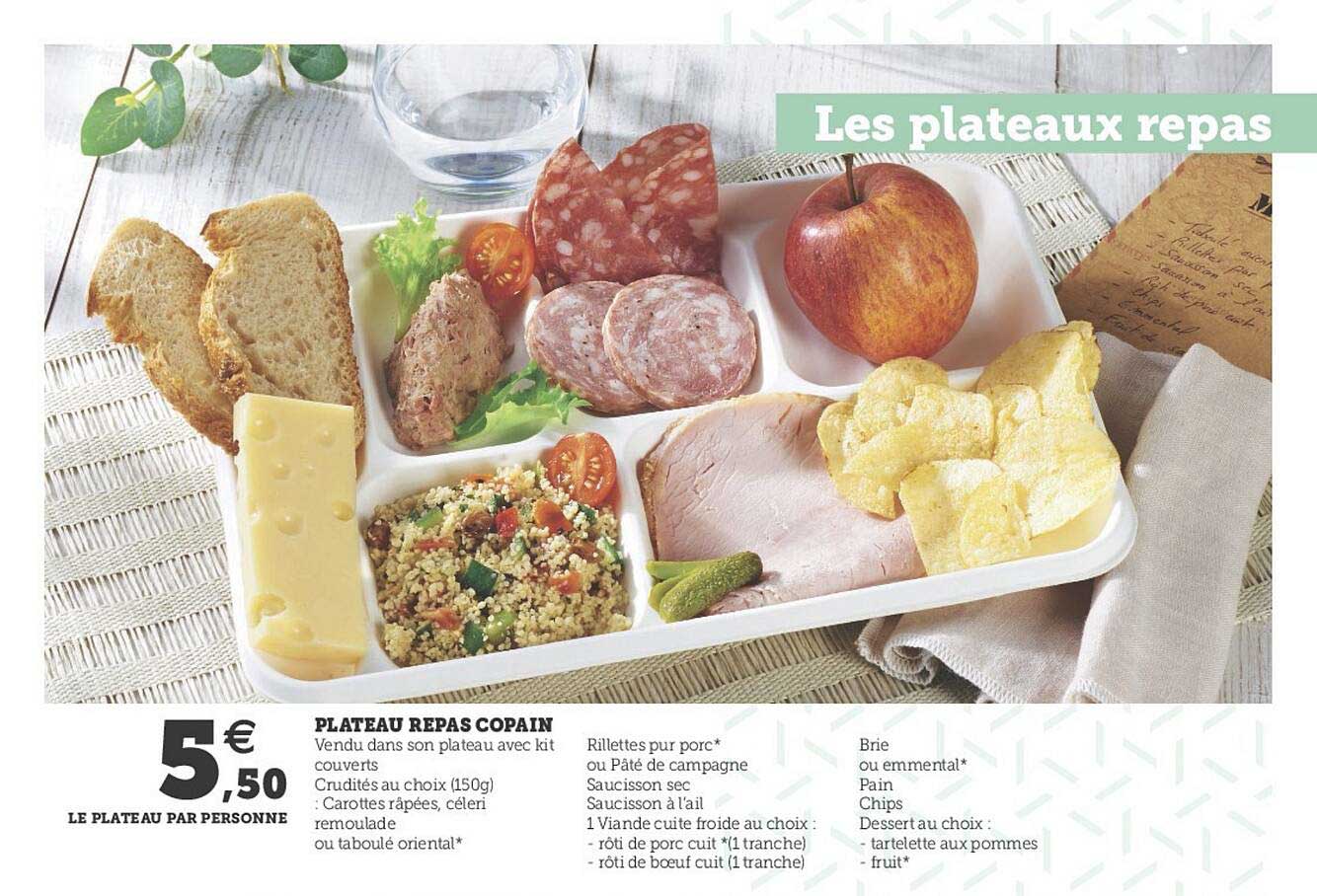 plateau repas copain