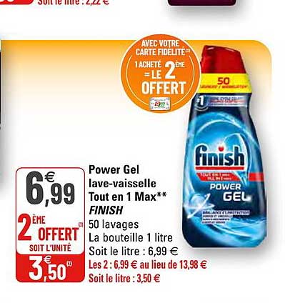 power gel lave-vaisselle tout en 1 max finish
