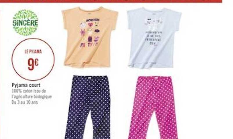 pyjama court sincère