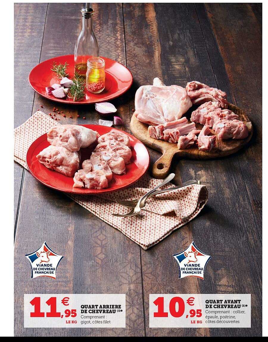 quart arrière de chevreau, quart avant de chevreau