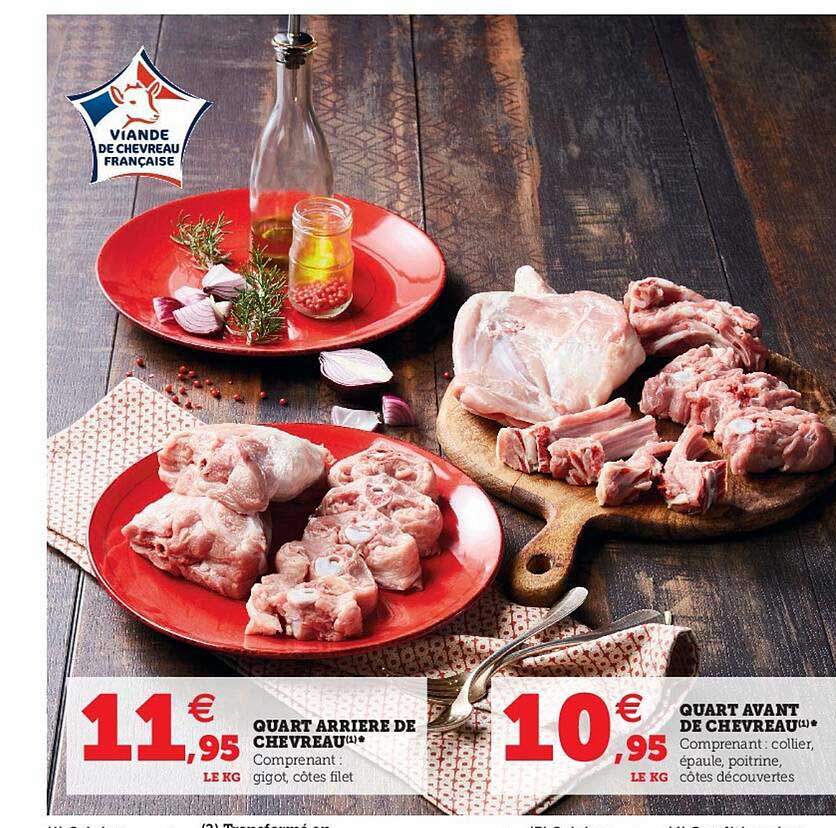 quart arrière de chevreau, quart avant de chevreau