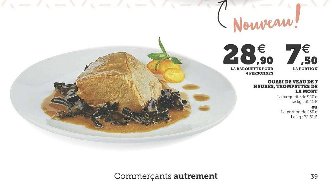 quasi de veau de 7 heures, trompettes de la mort