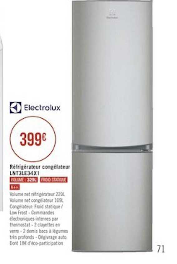 Réfrigérateur Congélateur Electrolux