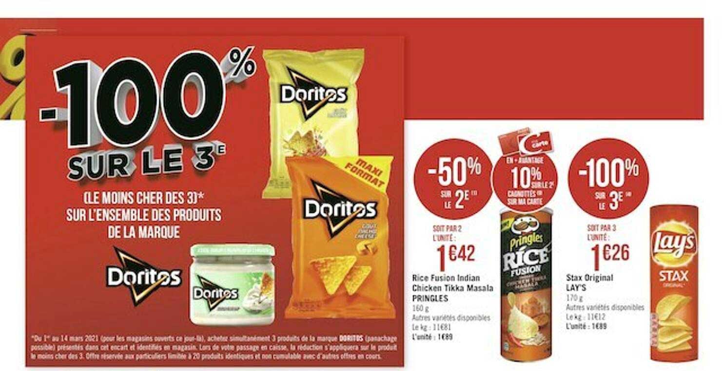 rice fusion indian chicken tikka masala pringles, stax original lay's