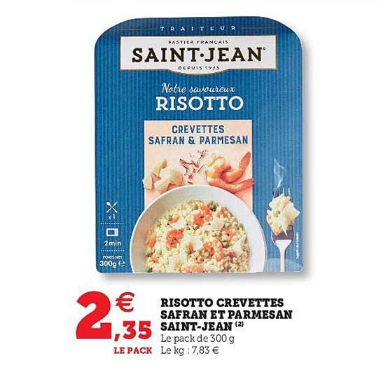 risotto crevettes safran et parmesan saint-jean