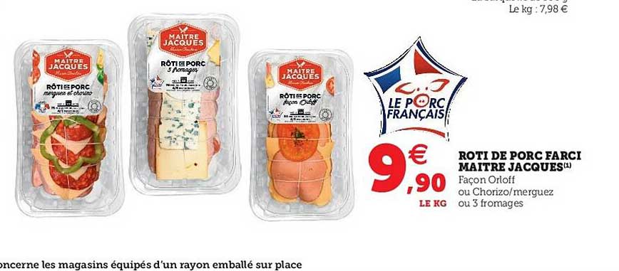 rôti de porc farci maître jacques