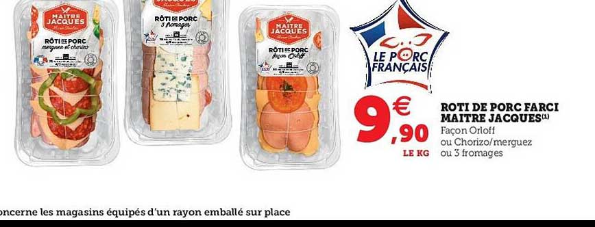 rôti de porc farci maître jacques