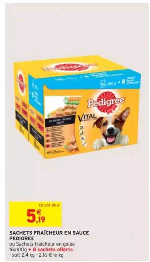 Sachets Fraîcheur En Sauce Pedigree