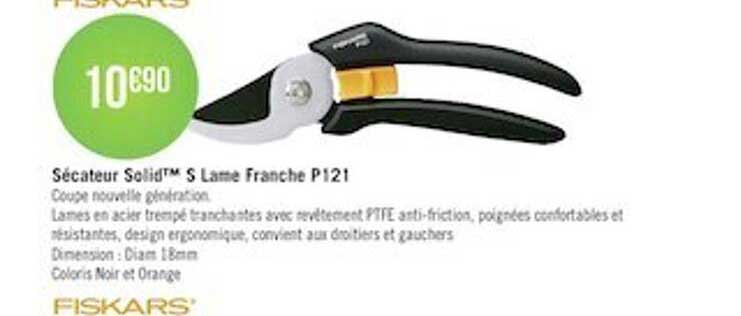 sécateur solid s lame franche p121 fiskars