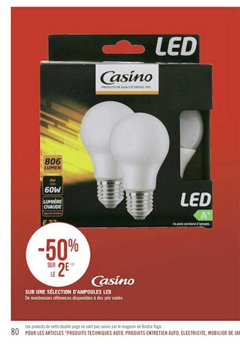 sélection d'ampoules led