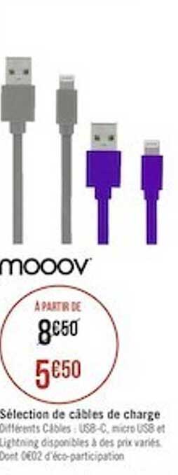 Sélection De Câbles De Charge Mooov