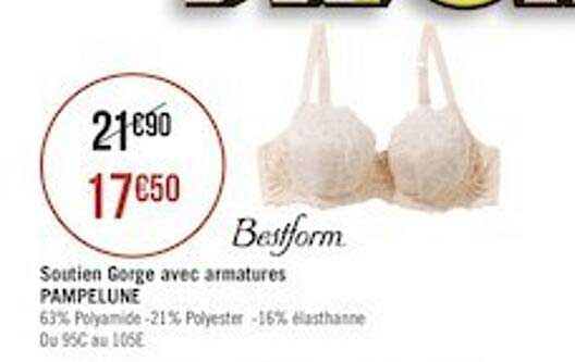 soutien gorge avec armatures paupelune bestform
