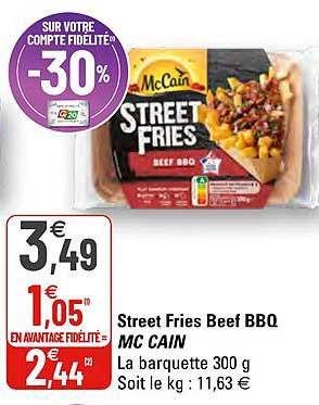 street fries beef bbq mc cain